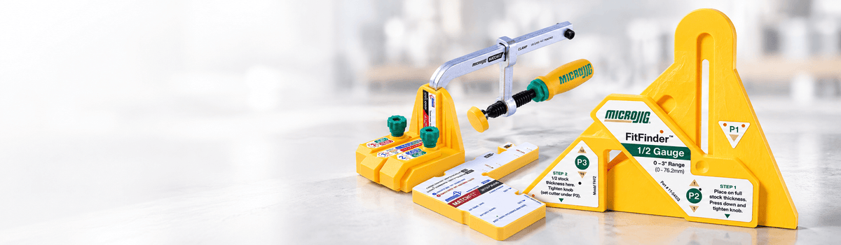 FITFINDER 1/2 Gauge with the MATCHFIT Dado Stop Pro and MATCHFIT clamp