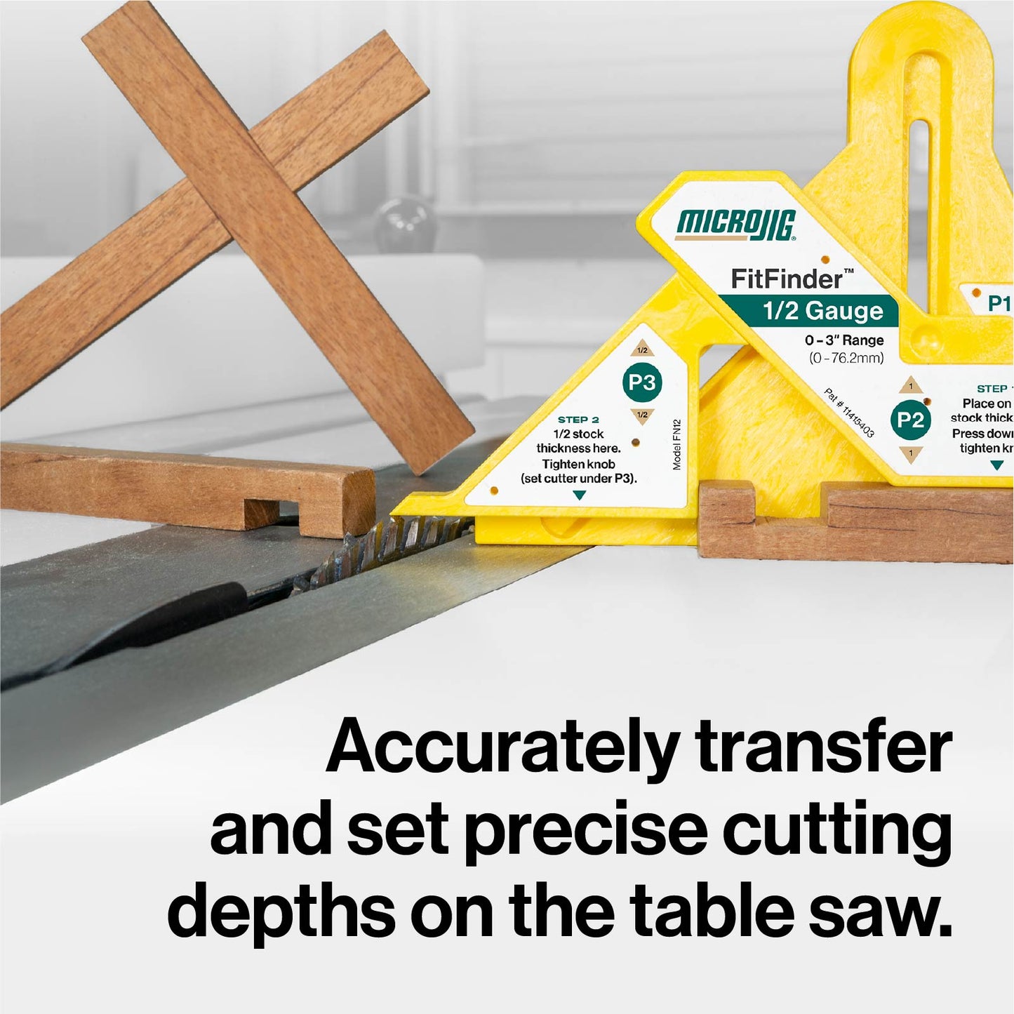 FITFINDER 1/2 Gauge - Find 1/2 thickness of material in seconds.