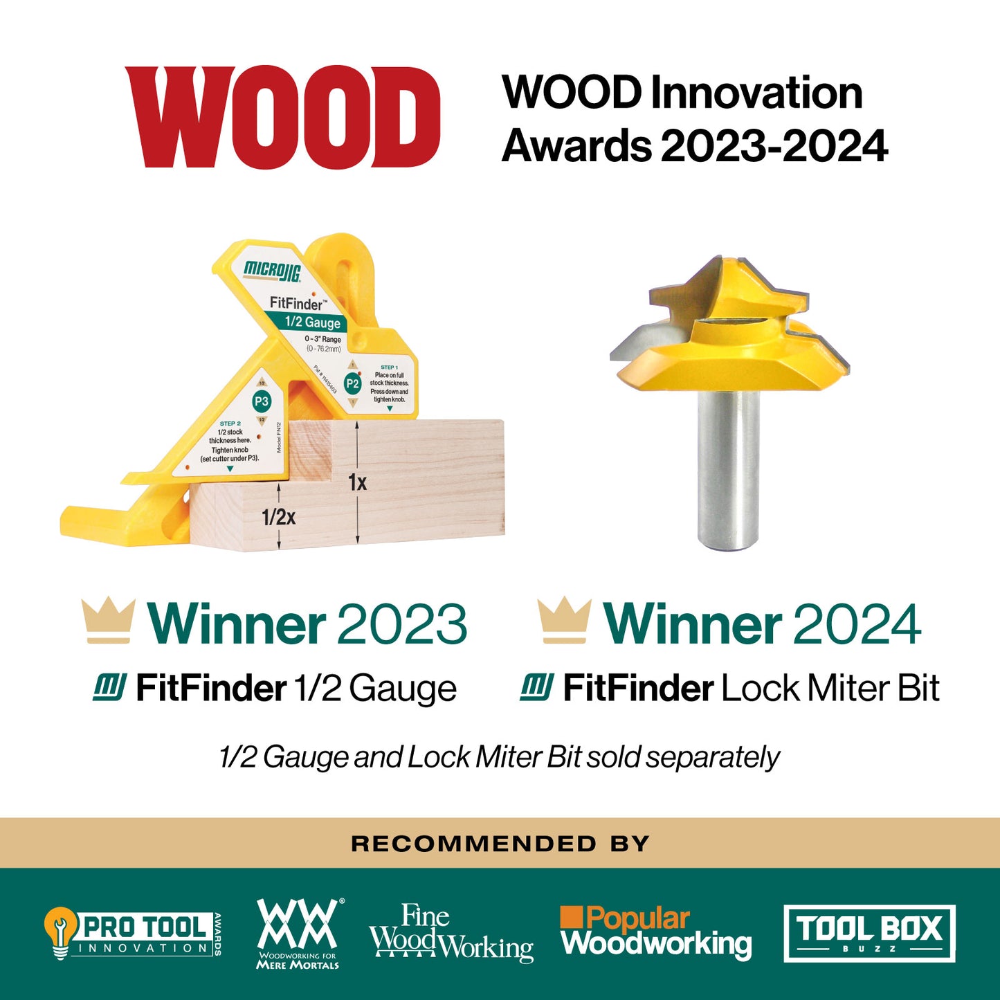 FitFinder Lock Miter Router Bit