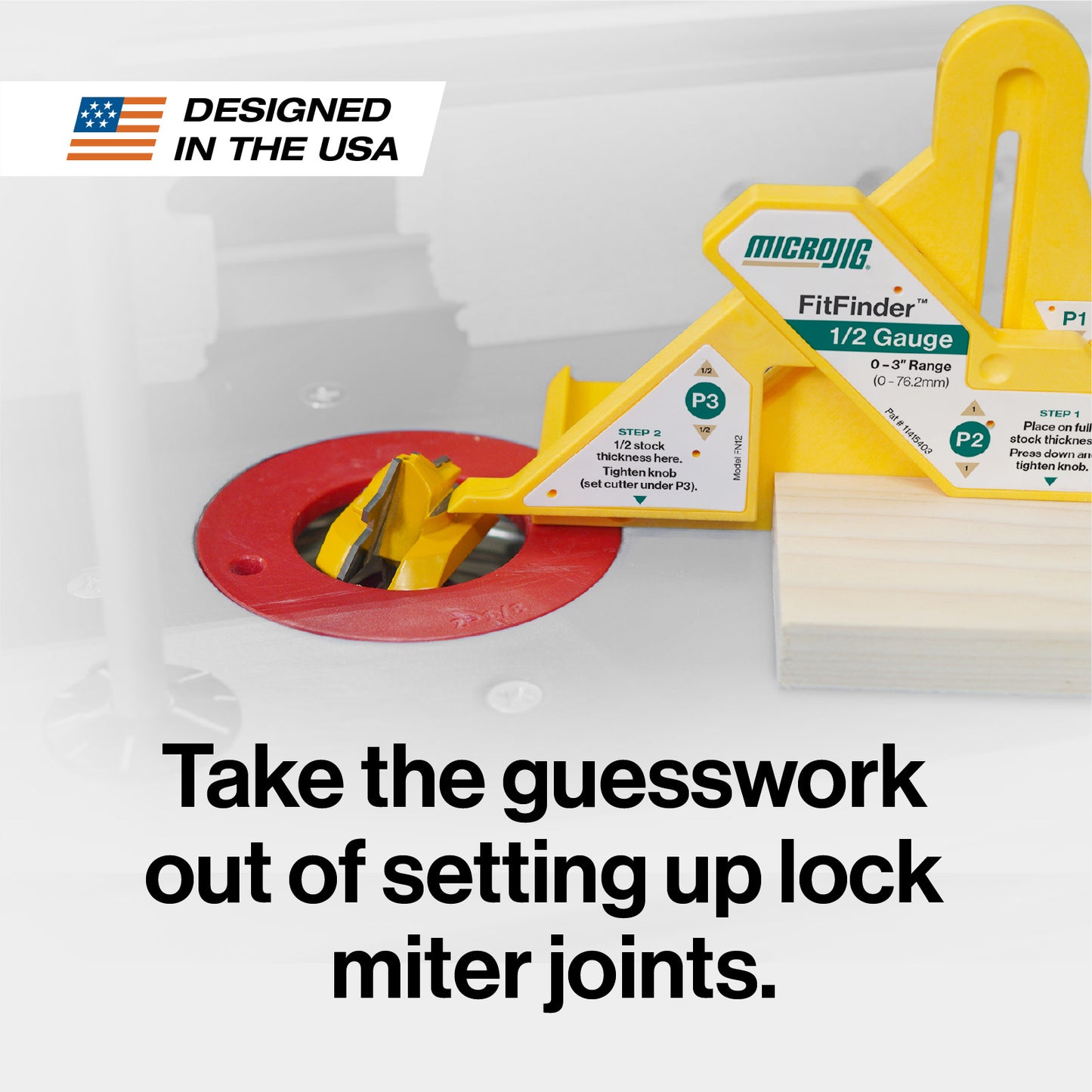 FitFinder Lock Miter Router Bit