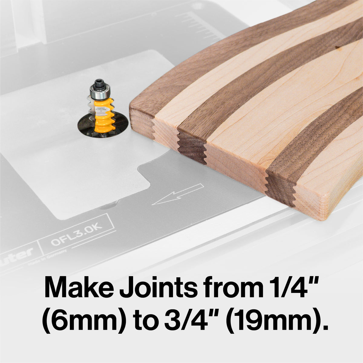 FitFinder 3/4" Wave Decorative Jointing Bit (1/4" Shank)