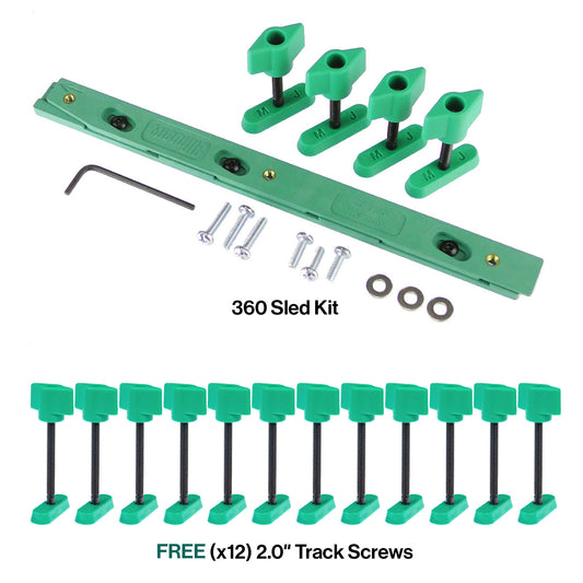 ZEROPLAY 360 Sled Kit with FREE 2" Dovetail Hardware (12 Pack)