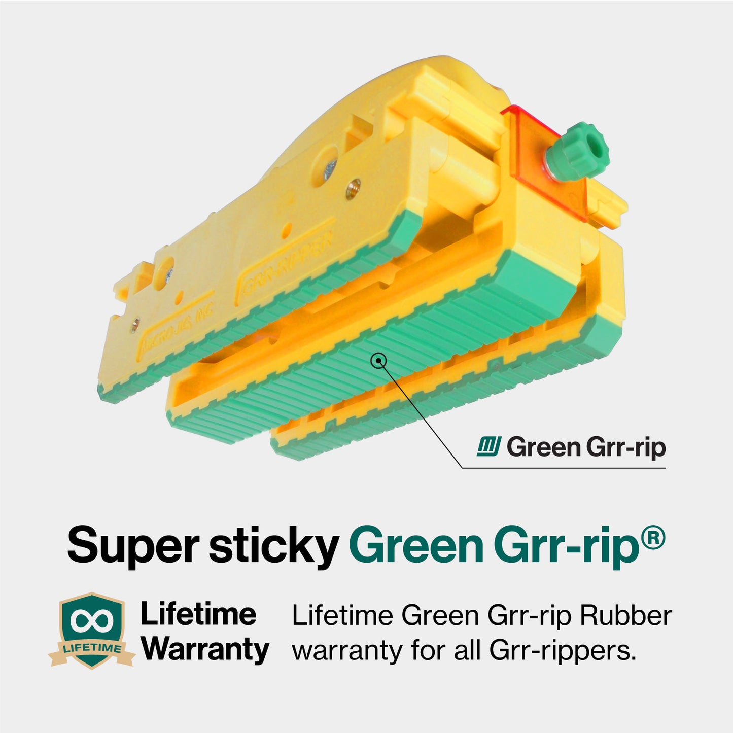 GRR-RIPPER PRO includes Adjustable Spacer and Stabilizing Plate