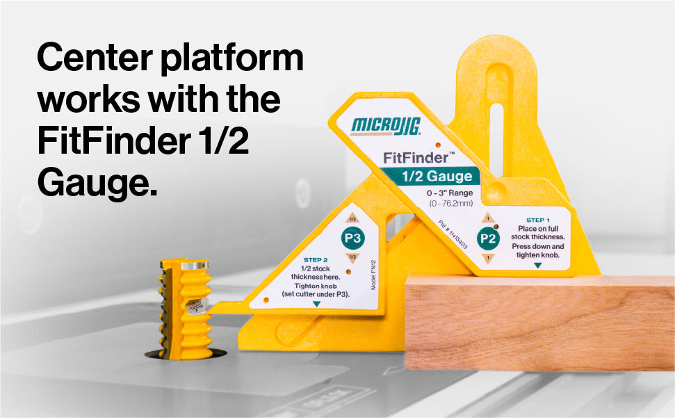 FitFinder Wave Reversible Glue Joint Bit