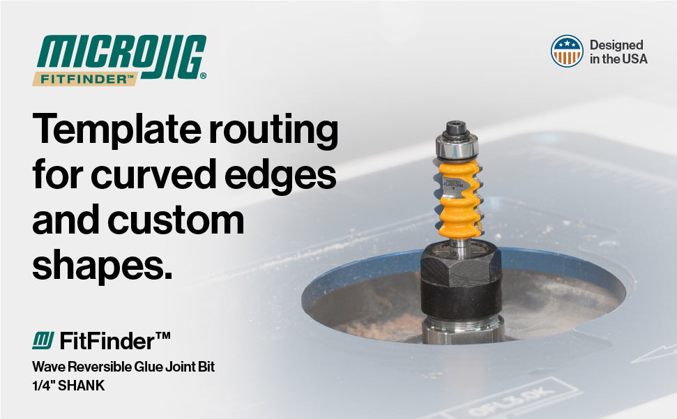 FitFinder Wave Reversible Glue Joint Bit