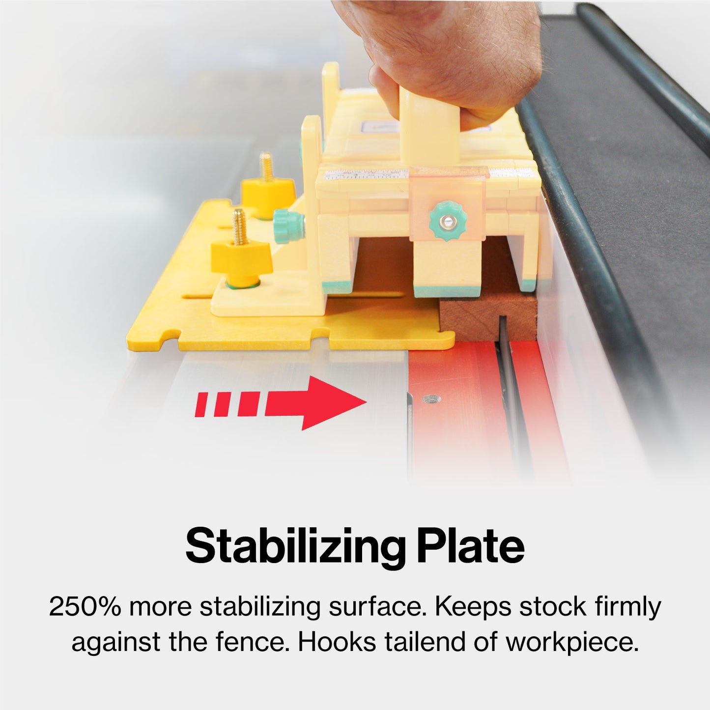 GRR-RIPPER PRO includes Adjustable Spacer and Stabilizing Plate