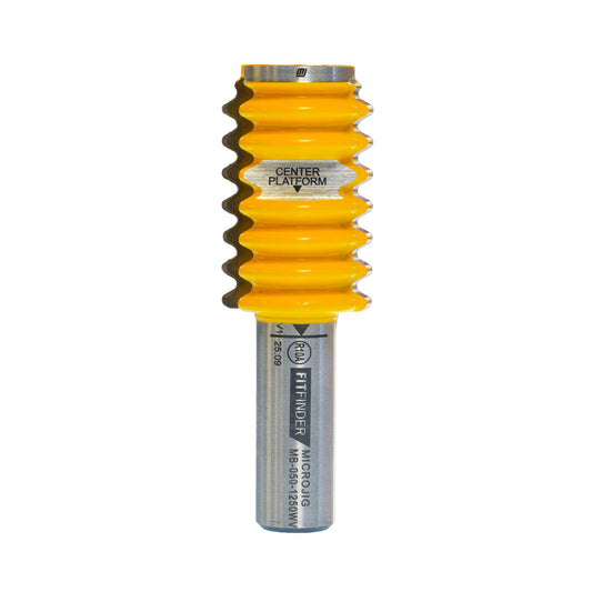 FitFinder 1 1/4" Wave Decorative Jointing Bit (1/2" Shank)