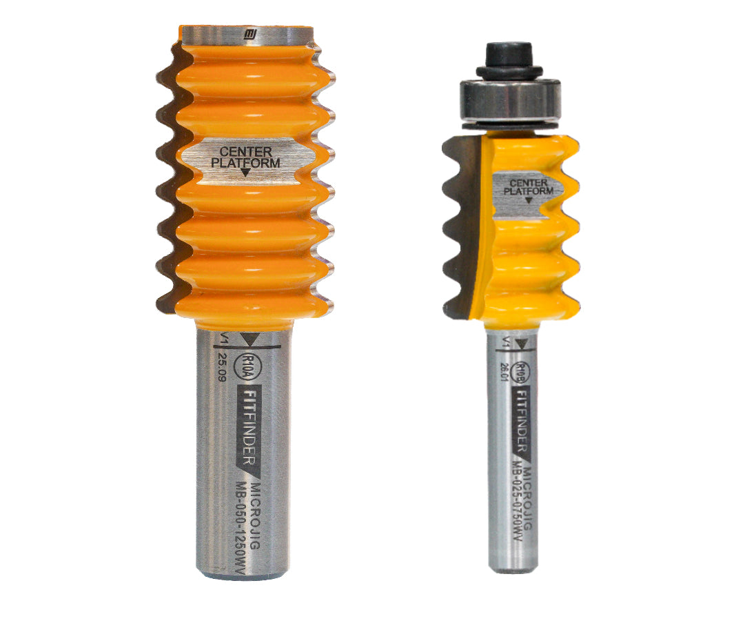 FitFinder Wave Reversible Glue Joint Bit
