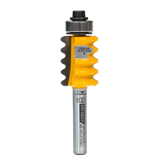 FitFinder 3/4" Wave Decorative Jointing Bit (1/4" Shank)