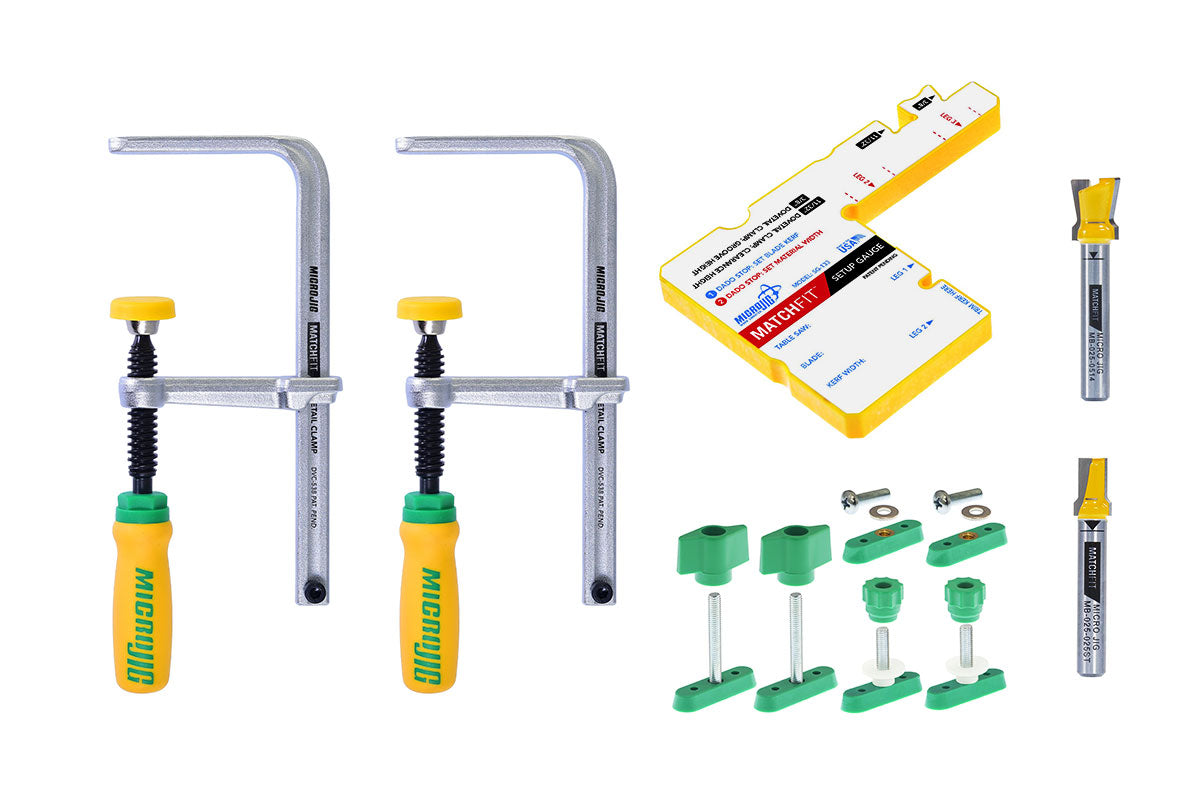 MATCHFIT Dovetail Clamp Pro Kit w/ Relief Bit Bundle